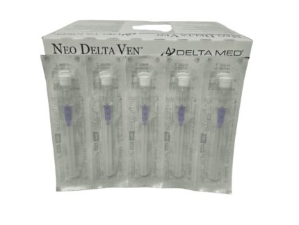 Cateter intravenoso con aletas (26G)